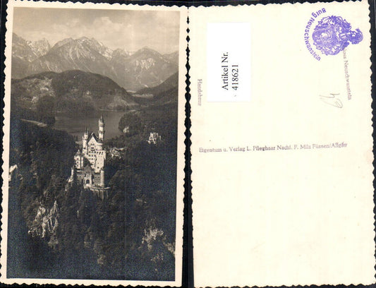 418621,Foto Ak Allgäu Schloss Neuschwanstein