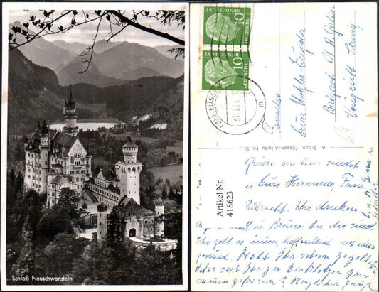 418623,Foto Ak Schloss Neuschwanstein