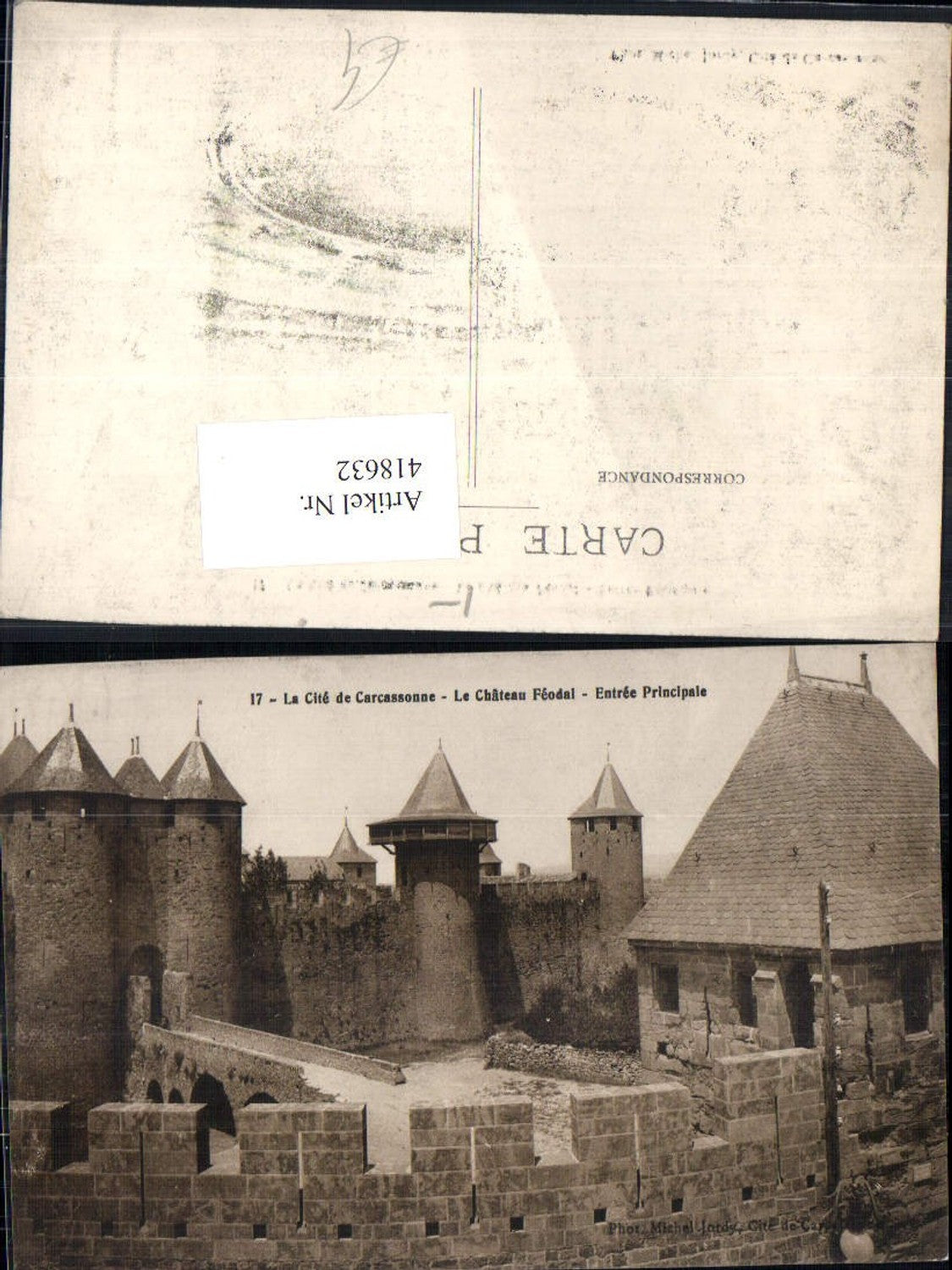 418632,La Cite de Carcassonne La Chateau Feodal Schloss Burg