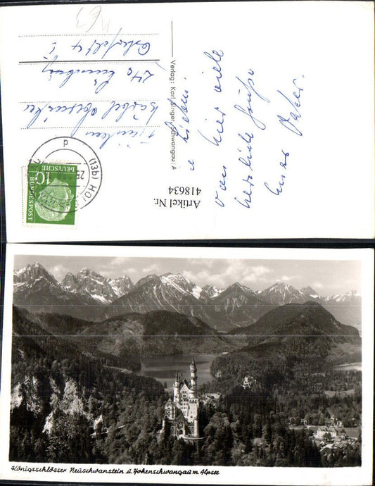 418634,Schloss Neuschwanstein u. Hohenschwangau m. Alpsee Allgäu