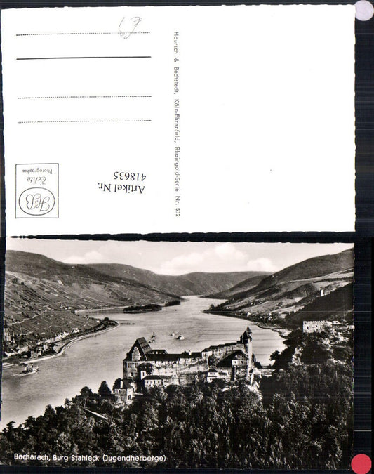 418635,Foto Ak Bacharach Burg Stuhleck Schiffe Dampfer