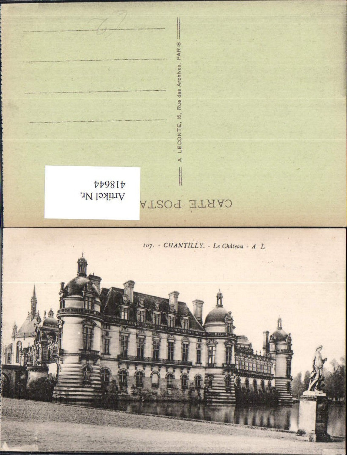 418644,Chantilly Le Chateau Schloss