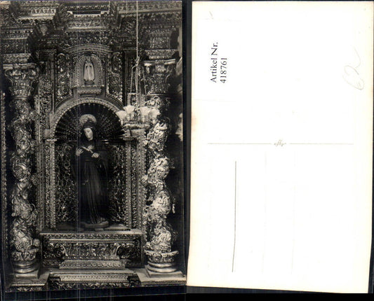 418761,Foto Ak Marienstatue Religion Statue Altar