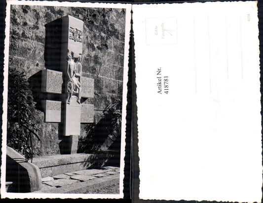 418781,Foto Ak Kriegerdenkmal WW2 Statue Monument