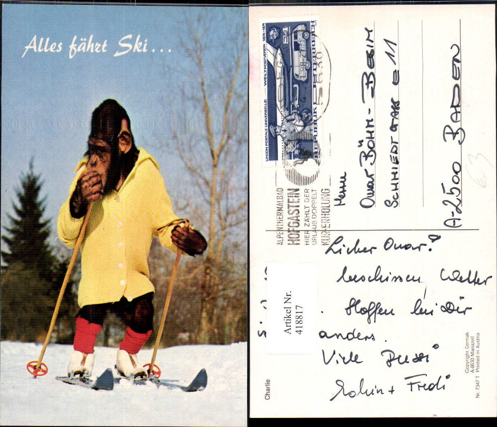 Alte Ansichtskarte – Old Postcard