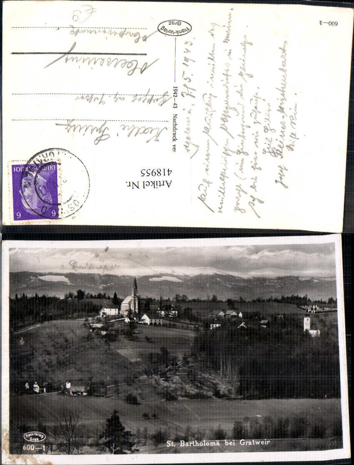 Alte Ansichtskarte – Old Postcard