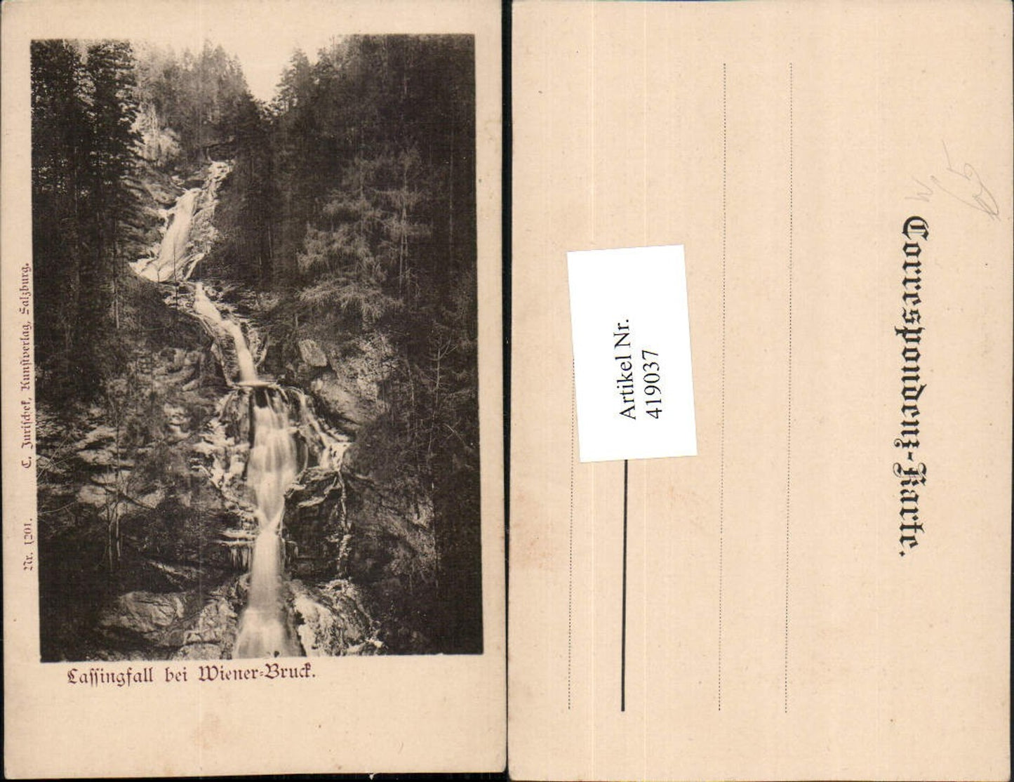 419037,Lassingfall Wasserfall b. Wienerbruck