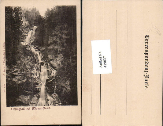 419037,Lassingfall Wasserfall b. Wienerbruck