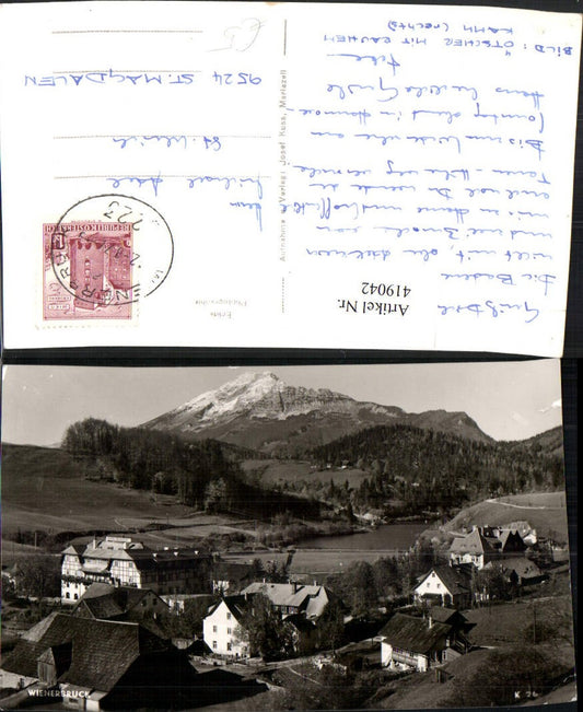 419042,Wienerbruck Teilansicht Bergkulisse