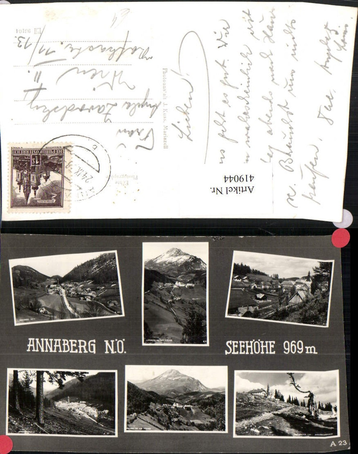 419044,Annaberg Totale Bergkulissen Mehrbildkarte