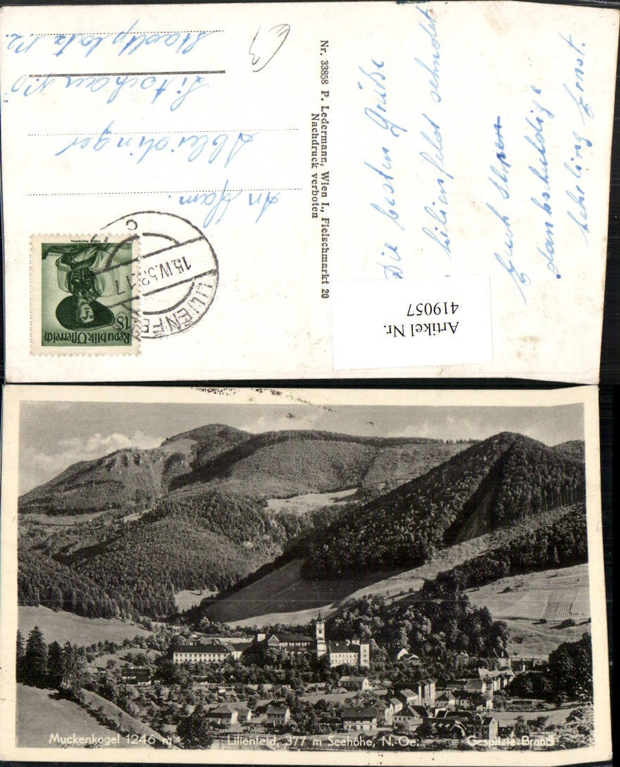 419057,Lilienfeld Totale m. Muckenkogel u. Gespitzte Brand