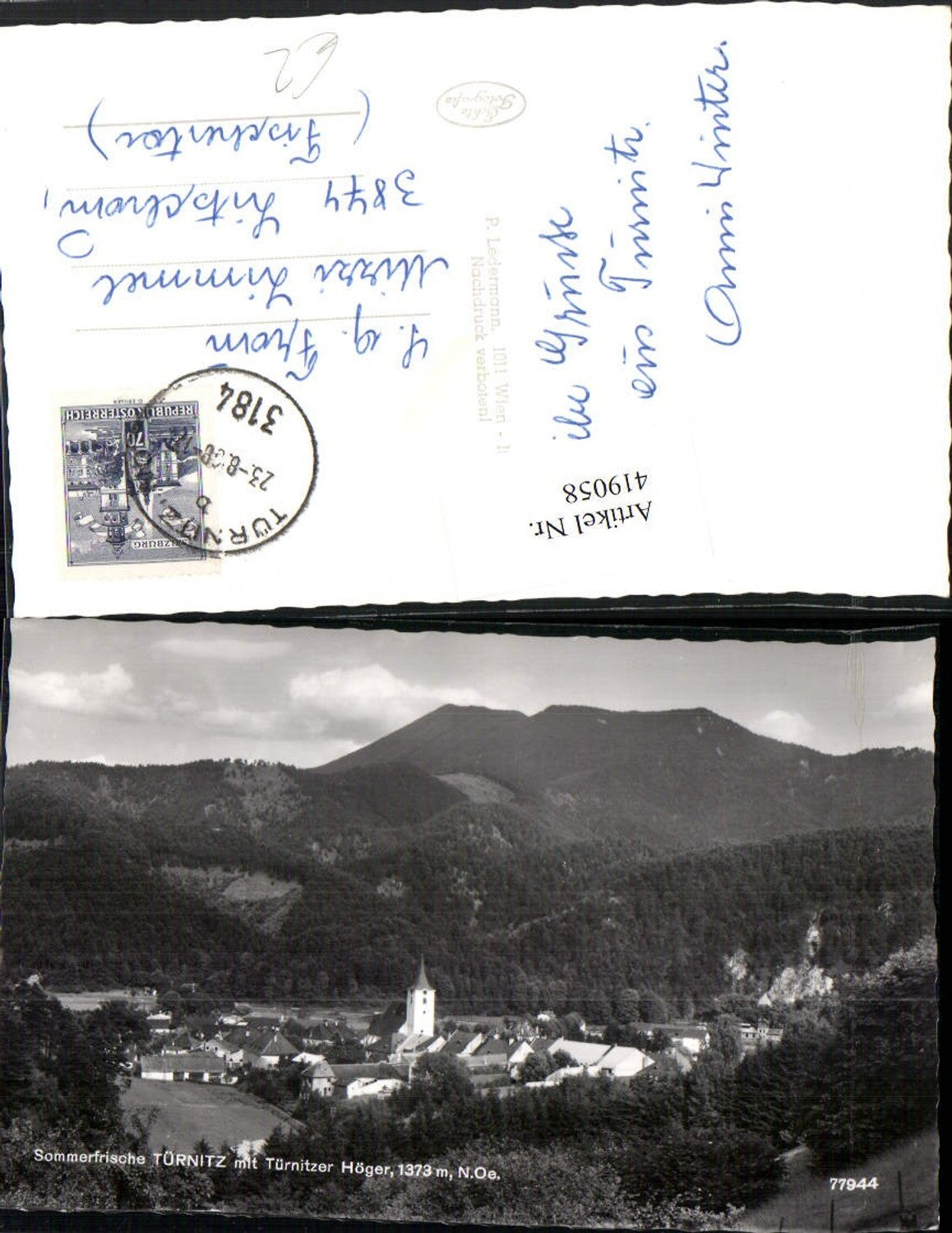 419058,Türnitz Totale m. Türnitzer Höger