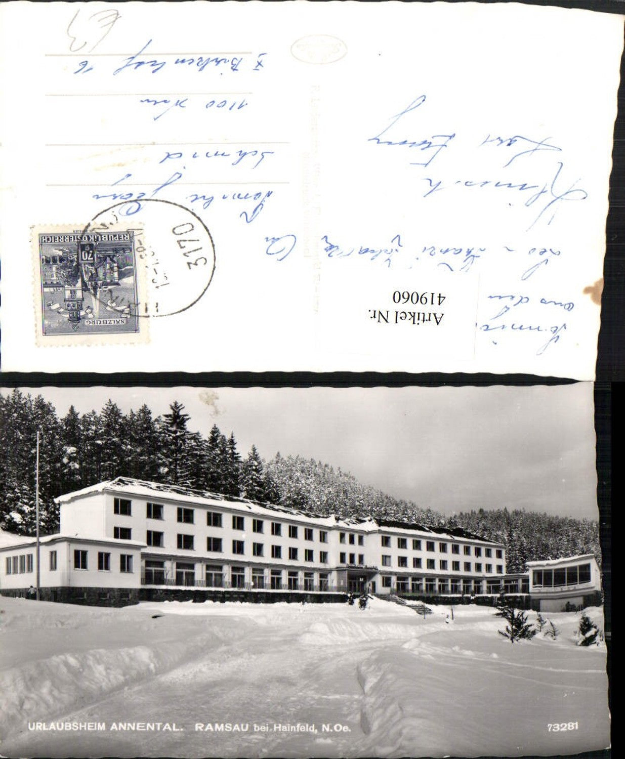 419060,Ramsau b. Hainfeld Urlaubsheim Annental Winterbild