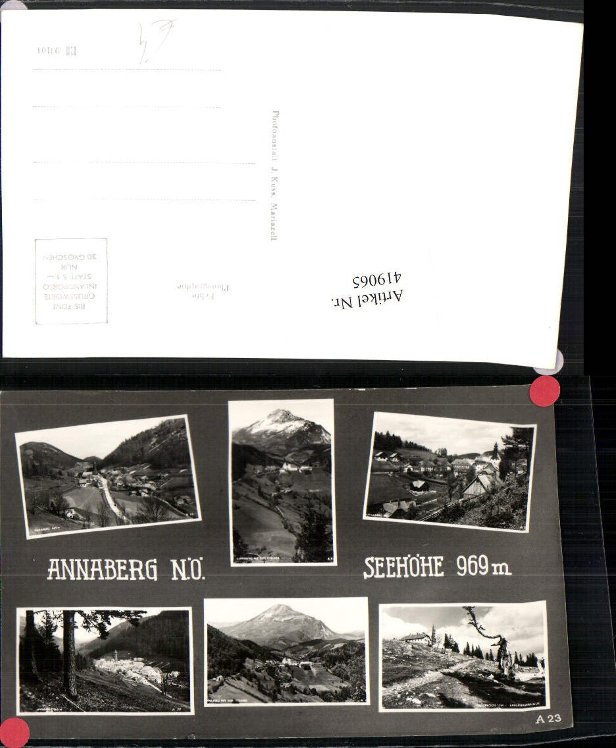 419065,Annaberg Totale Bergkulissen Mehrbildkarte