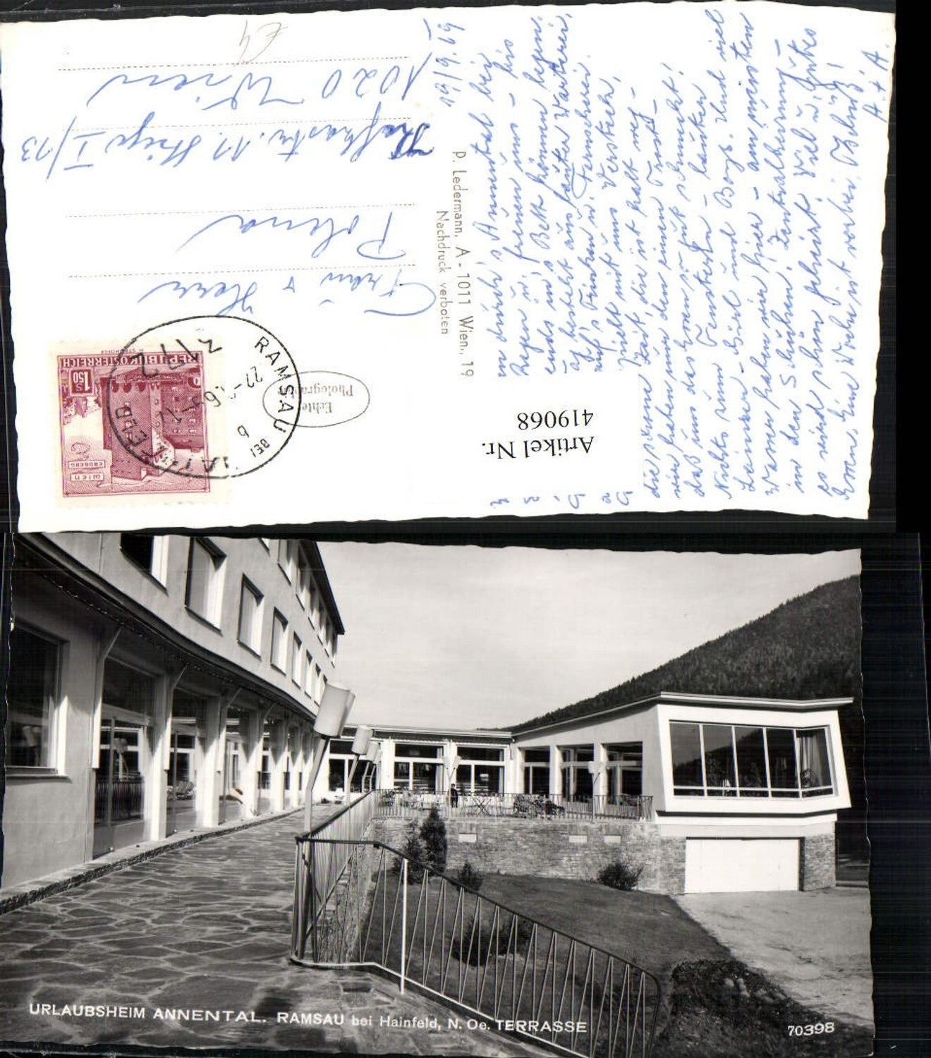 419068,Ramsau b. Hainfeld Urlaubsheim Annental Terrasse