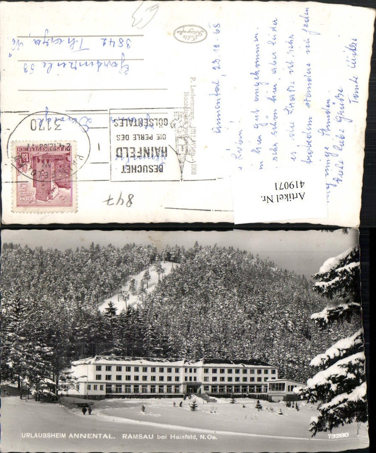 419071,Ramsau b. Hainfeld Urlaubsheim Annental Winterbild