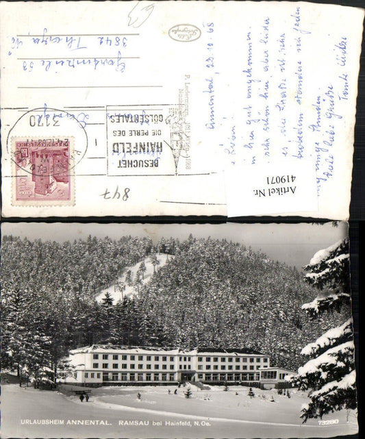 419071,Ramsau b. Hainfeld Urlaubsheim Annental Winterbild