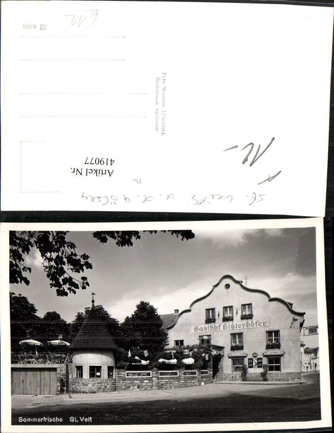 419077,St. Veit an d. Gölsen Gasthof Hinterhofer