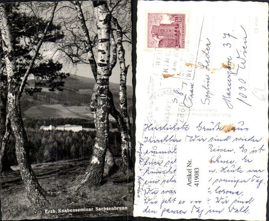 419083,Sachsenbrunn b. Kirchberg am Wechsel Erzb. Knabenseminar