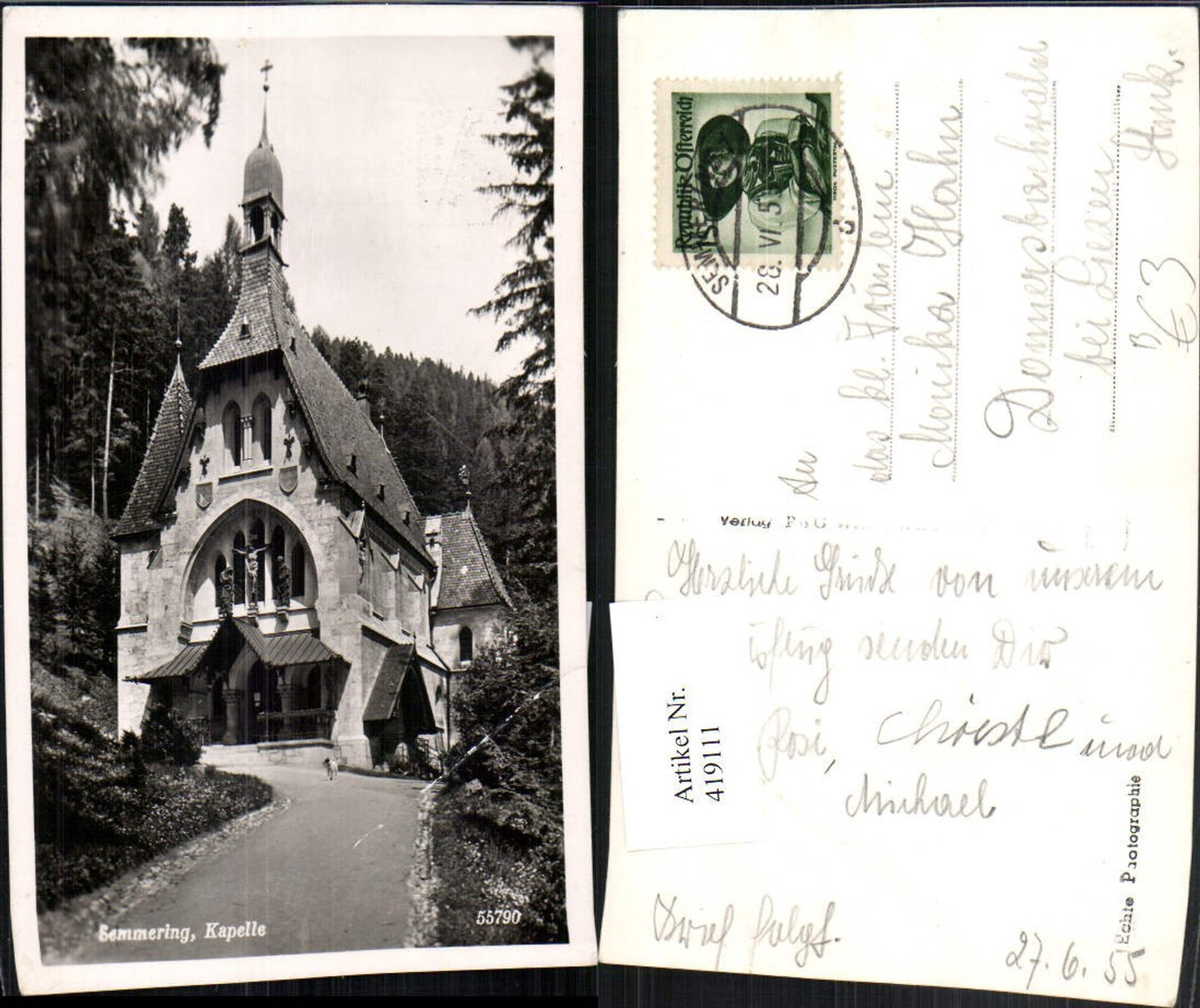 419111,Semmering Kapelle Kirche