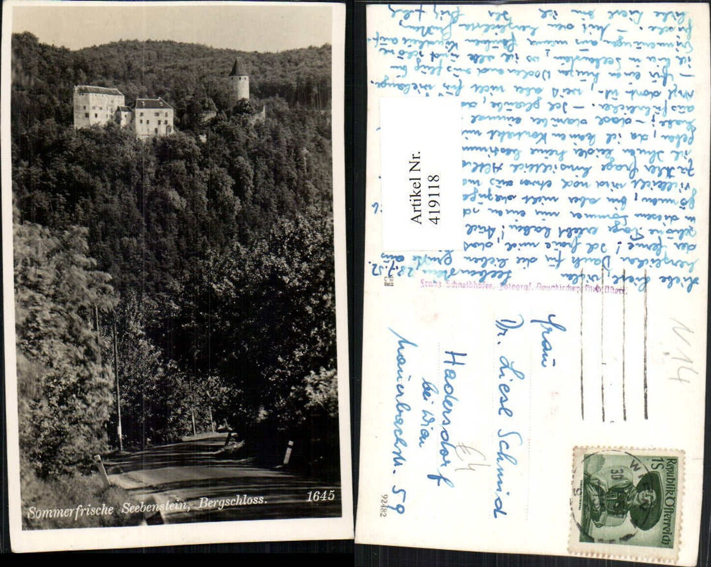 419118,Seebenstein Bergschloss