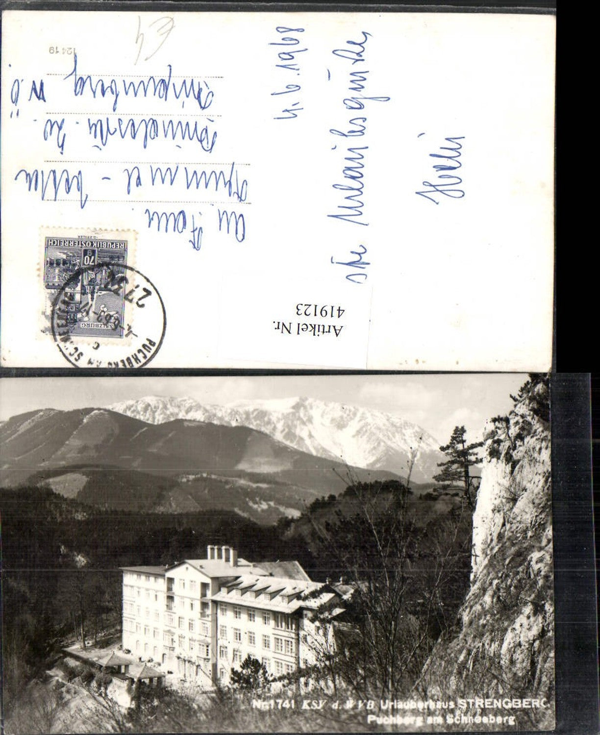 419123,Puchberg am Schneeberg Urlauberhaus Strengberg Bergkulisse