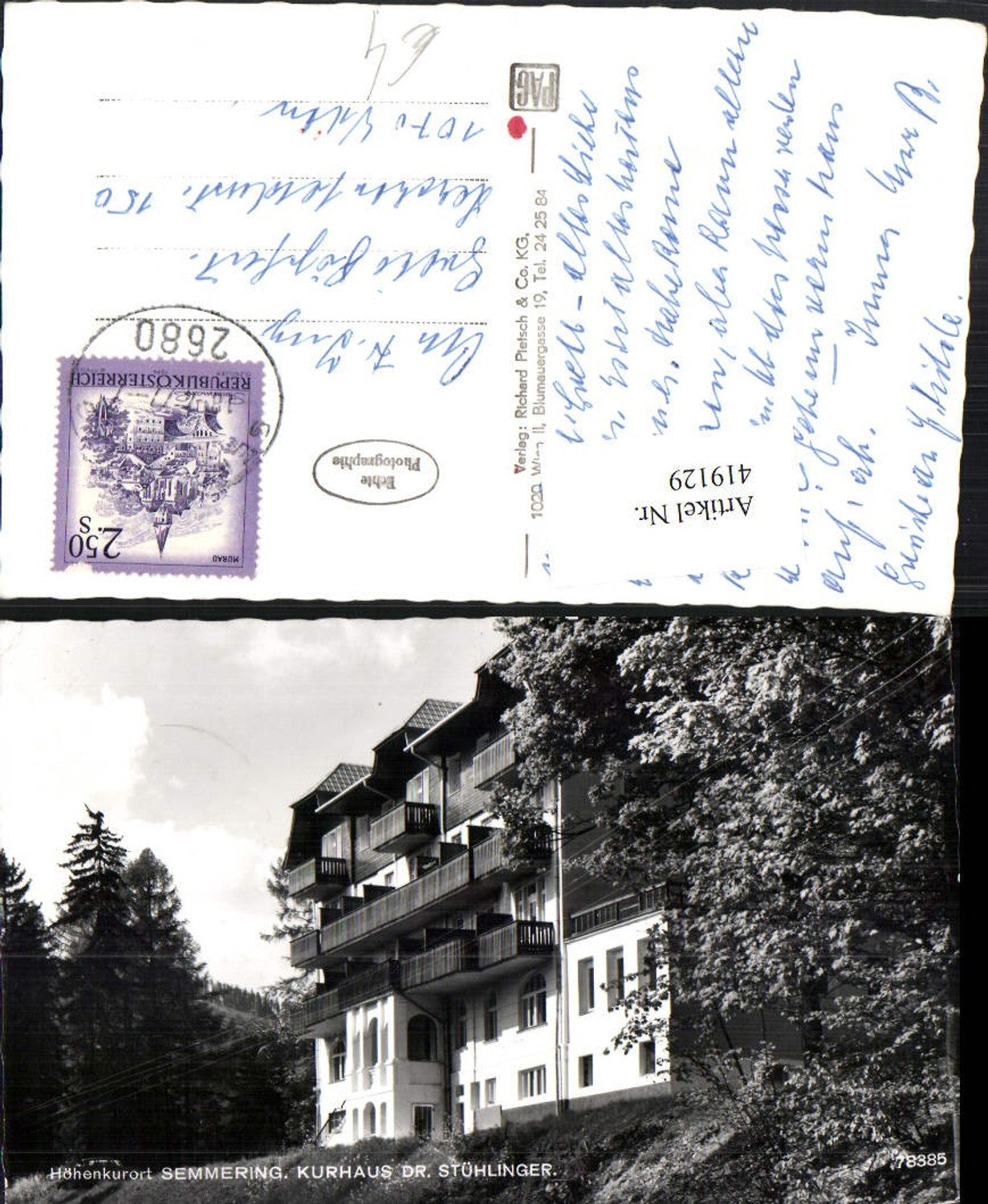 419129,Semmering Kurhaus Dr. Stühlinger