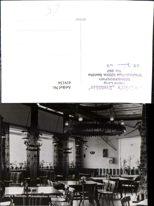 419134,Mönichkirchen Langs Rasthüttn Innenansicht