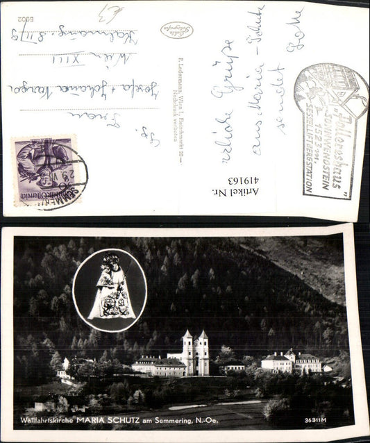 419163,Maria Schutz am Semmering Wallfahrtskirche Fotomontage Gnadenbild