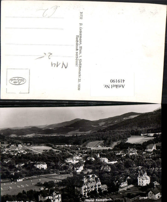 419190,Payerbach Totale m. Hotel Kampitsch