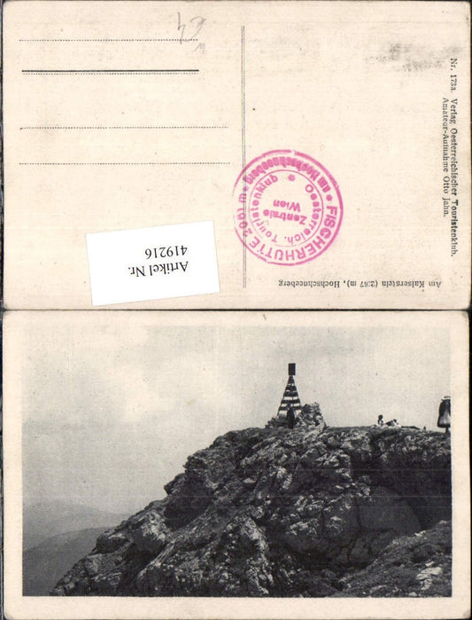 419216,Kaiserstein am Hochschneeberg b. Puchberg