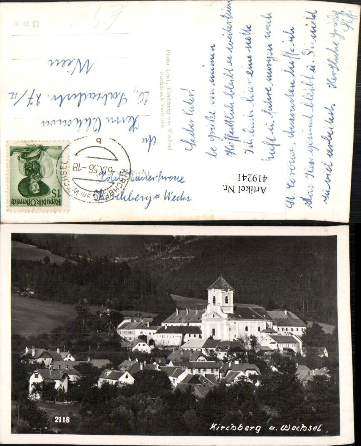 419241,Kirchberg am Wechsel Teilansicht