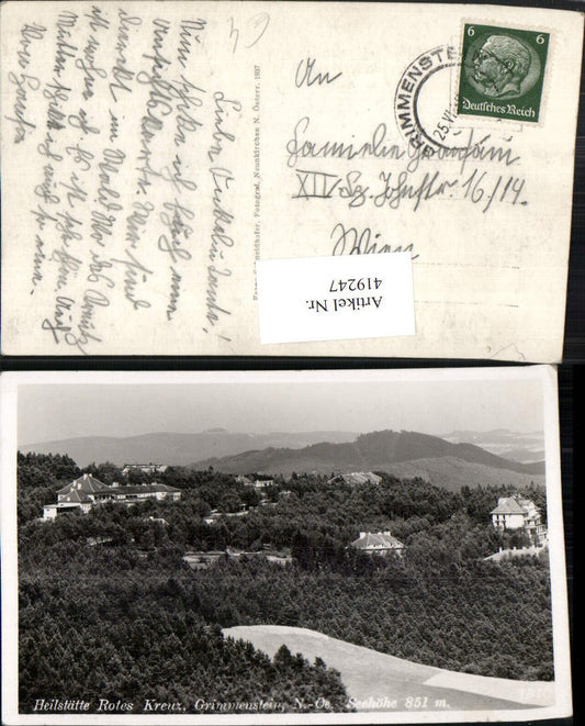 419247,Grimmenstein Heilstätte Rotes Kreuz