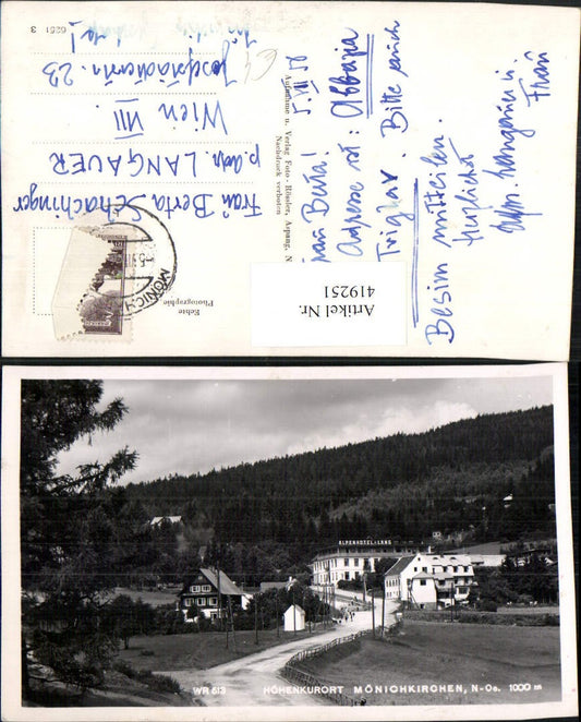 419251,Mönichkirchen Teilansicht Alpenhotel Lang