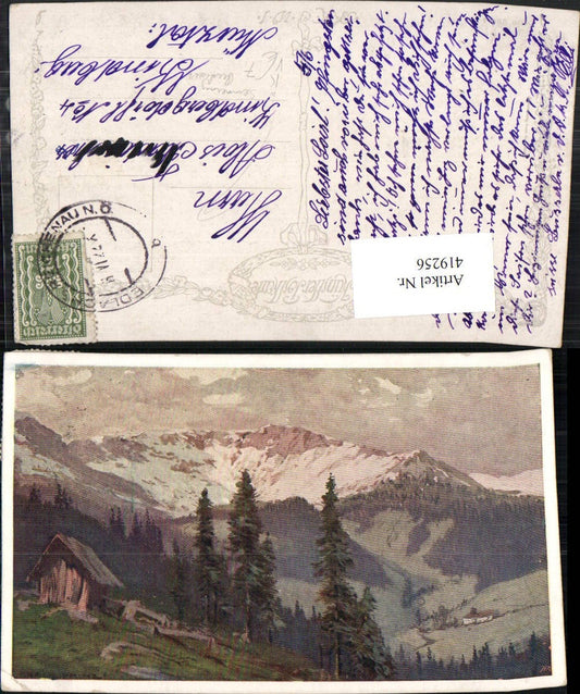 419256,Künstler AK Carl L. Prinz Semmering Bergkulisse pub B.K.W.I. 286/4