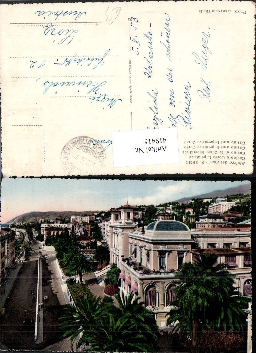 Alte Ansichtskarte – Old Postcard
