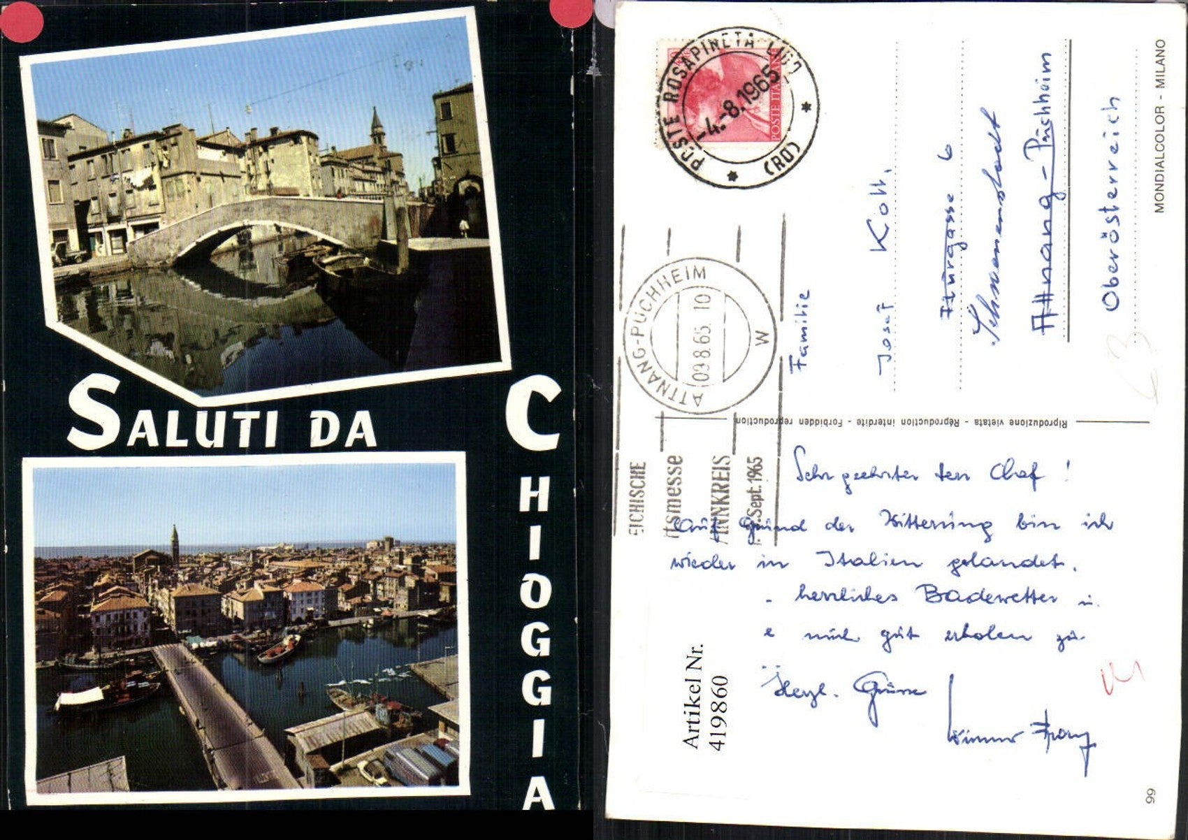 Alte Ansichtskarte – Old Postcard