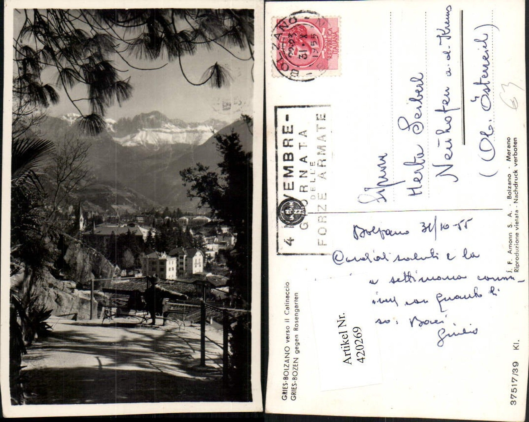 Alte Ansichtskarte – Old Postcard