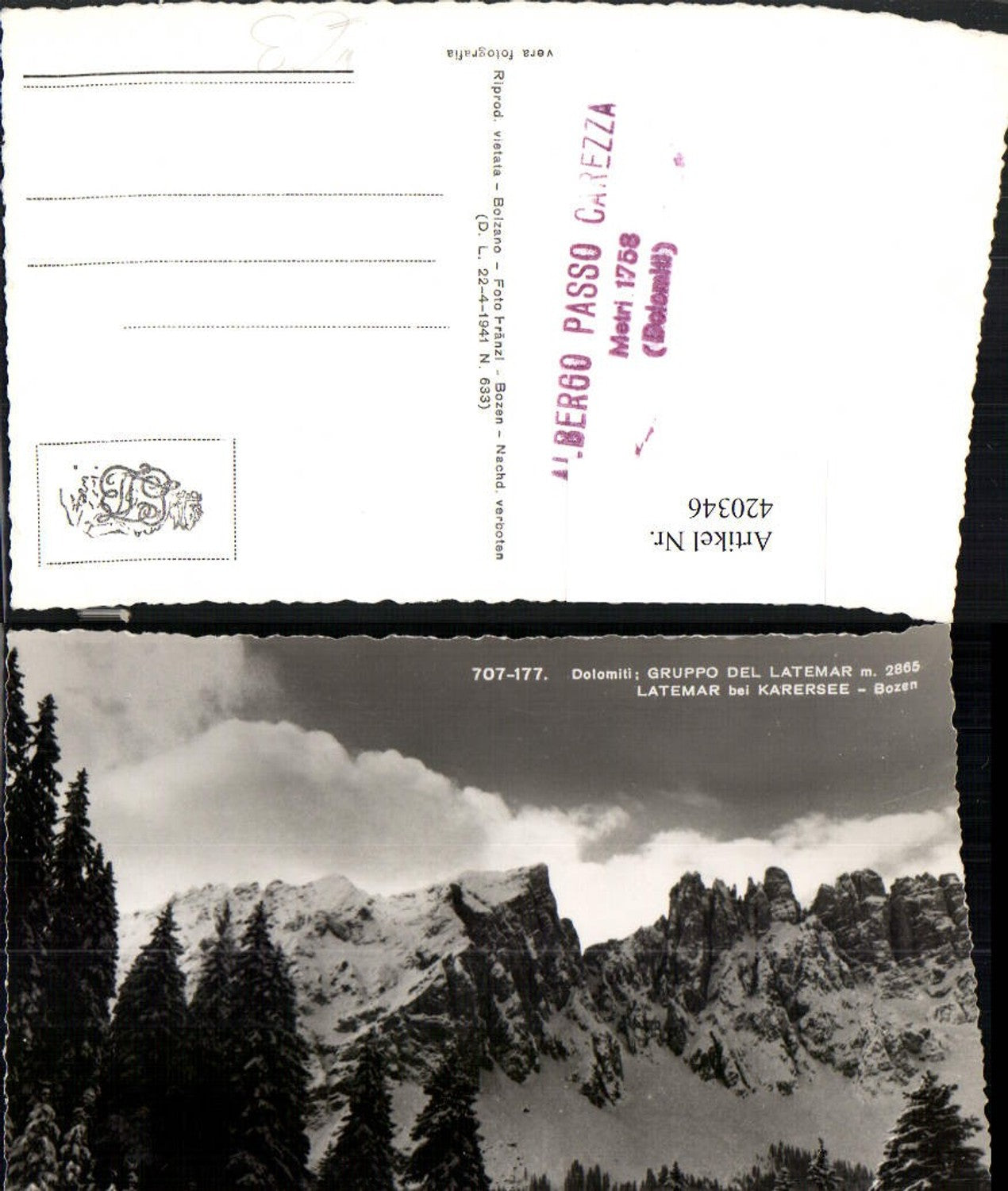 Alte Ansichtskarte – Old Postcard