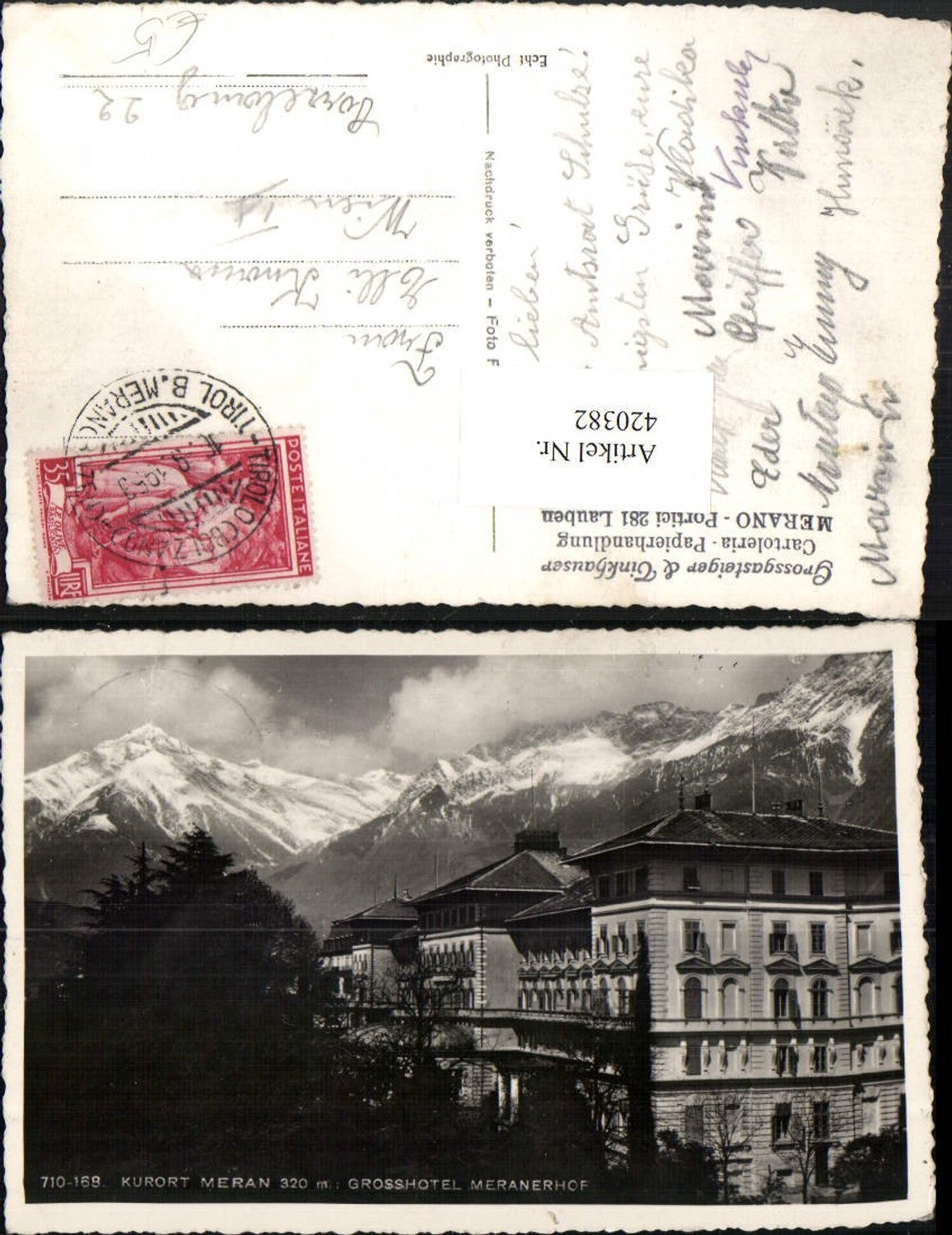 Alte Ansichtskarte – Old Postcard