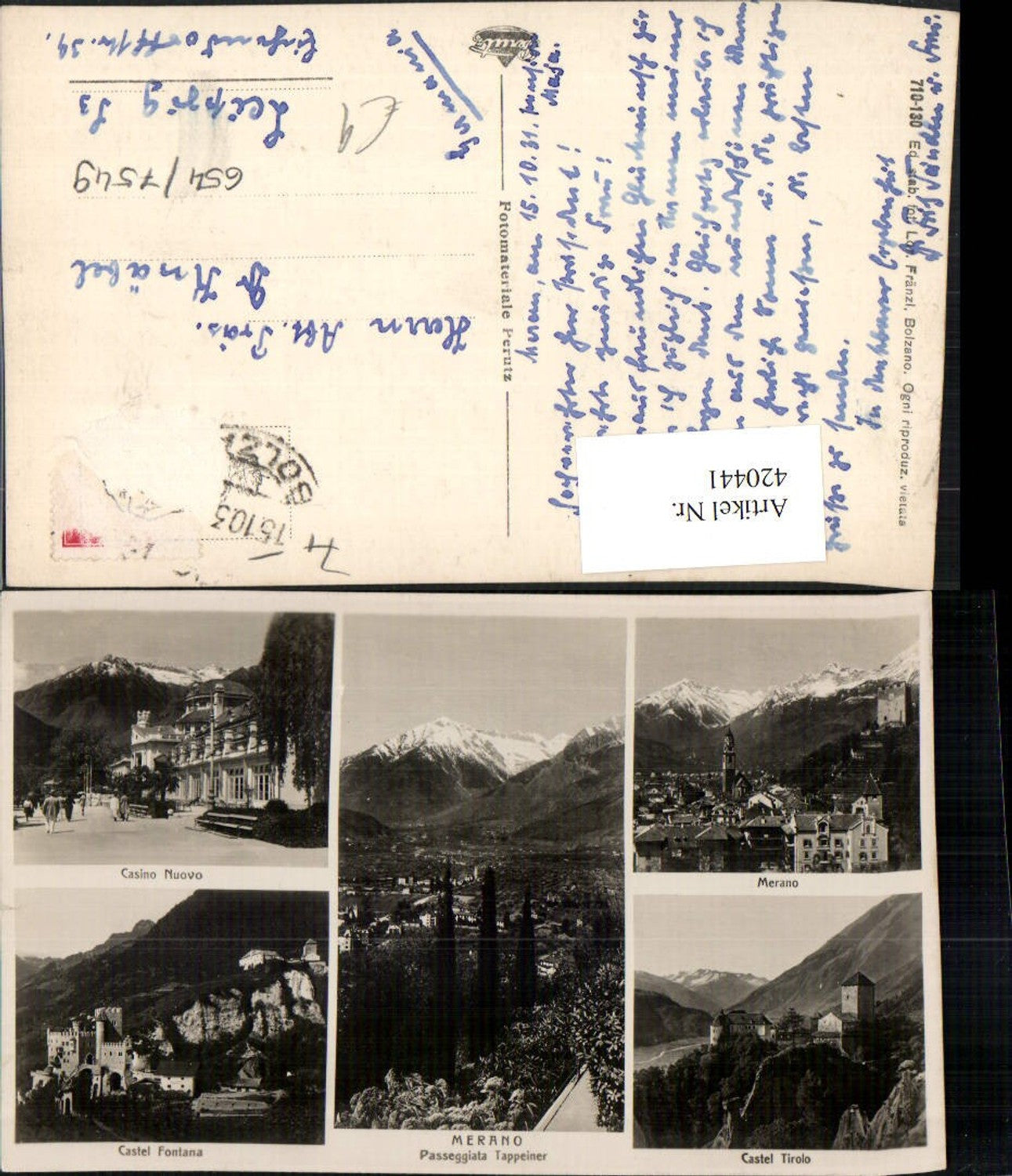 Alte Ansichtskarte – Old Postcard