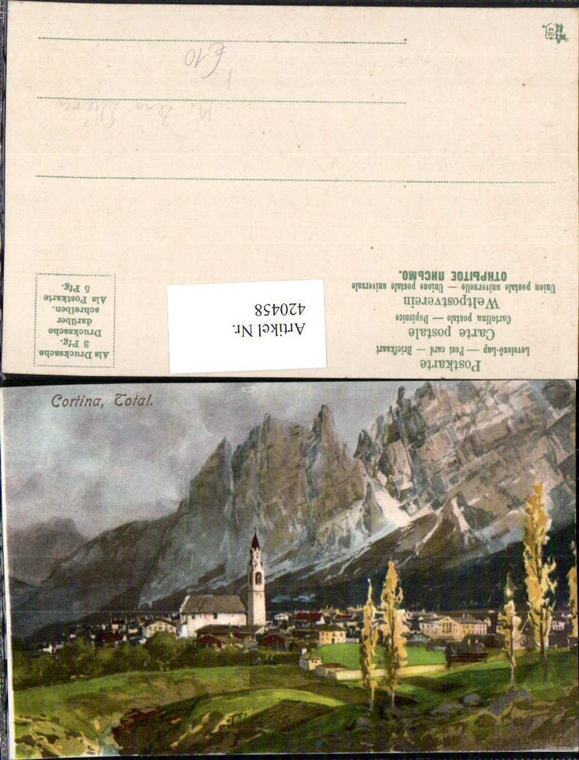 Alte Ansichtskarte – Old Postcard