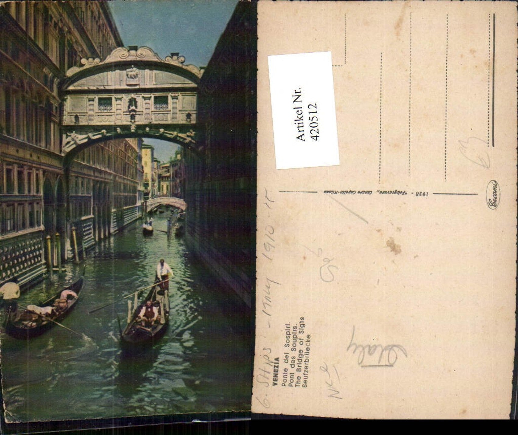 Alte Ansichtskarte – Old Postcard