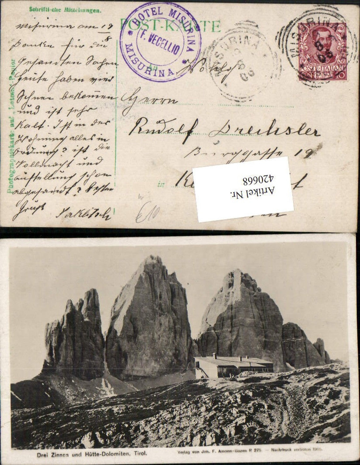Alte Ansichtskarte – Old Postcard