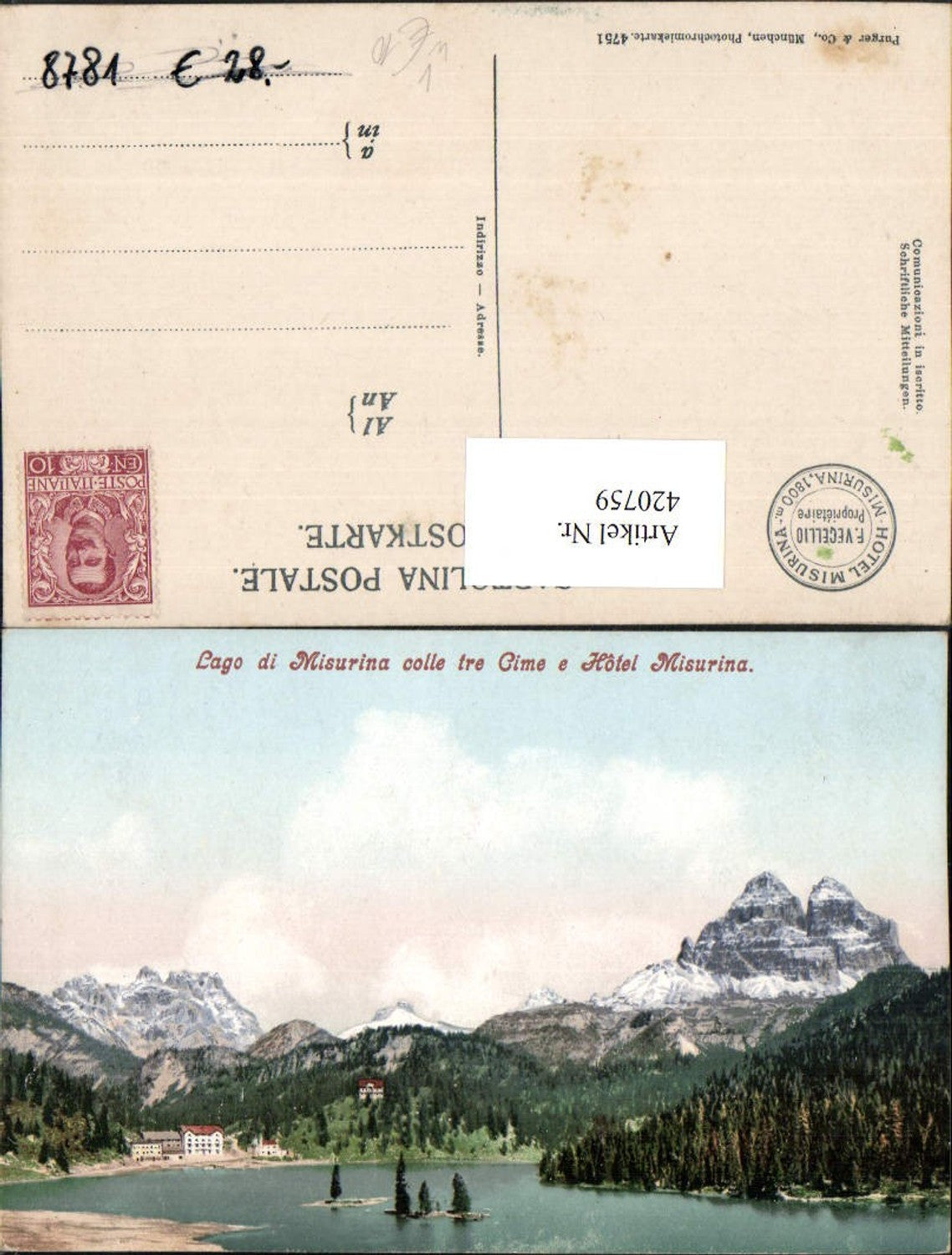 Alte Ansichtskarte – Old Postcard