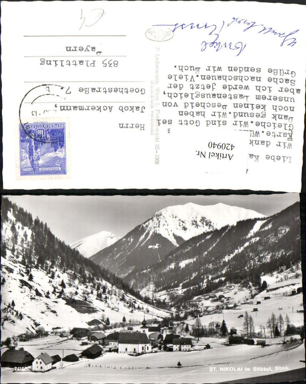 Alte Ansichtskarte – Old Postcard