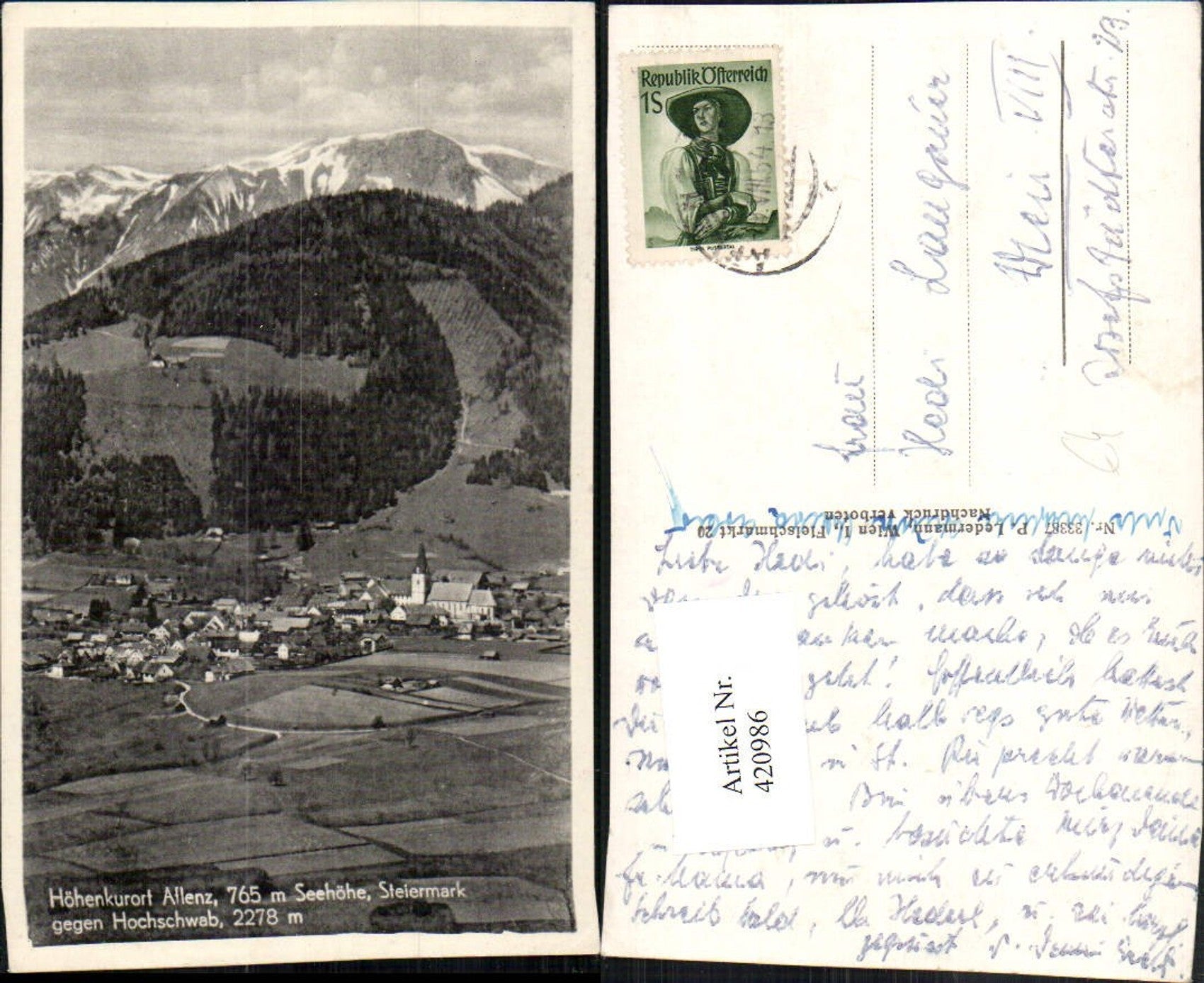 Alte Ansichtskarte – Old Postcard