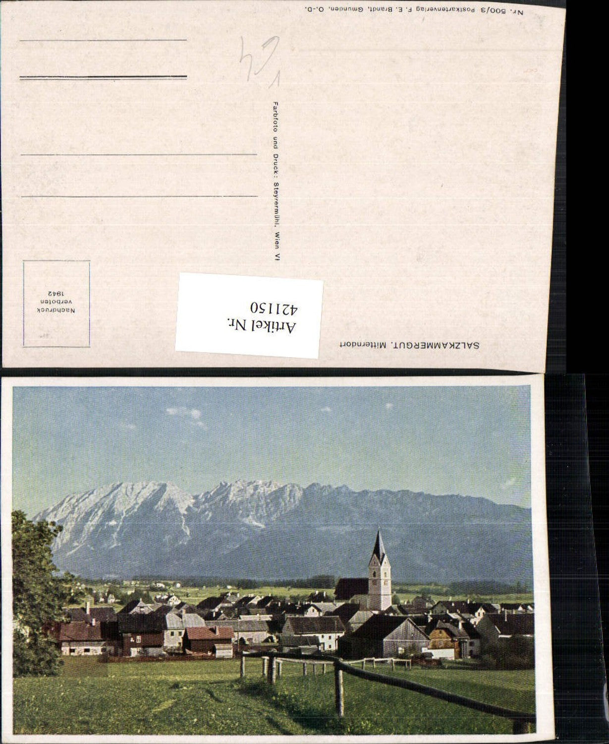Alte Ansichtskarte – Old Postcard