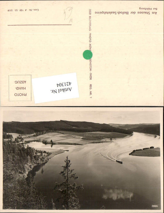 421304,Stausee der Bleiloch-Saaletalsperre Talsperre b. Mühlberg