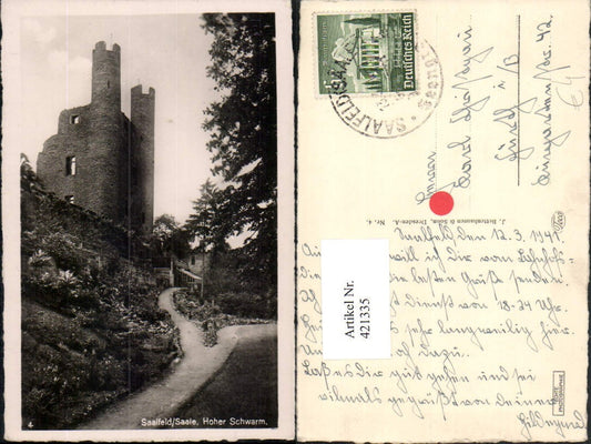 421335, Saalfeld an der Saale, Hoher Schwarm Ruin Towers